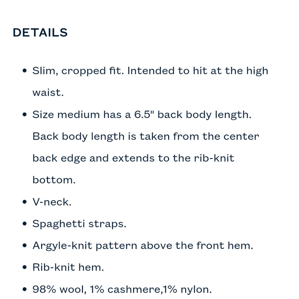 POLO RALPH LAUREN Argyle Knit Cashmere Wool Crop Ekose Camel Brown Top - Picture 4 of 11